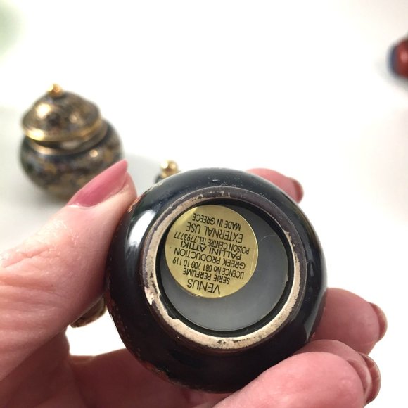 3 Perfume Bottles Petite Trio Made in Greece Venus Series Pallini Atiki - Picture 11 of 13